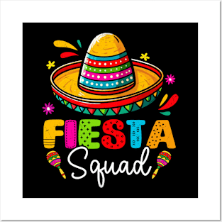 Fiesta Squad Cinco De Mayo Mexican Party Family Group Fiesta Posters and Art